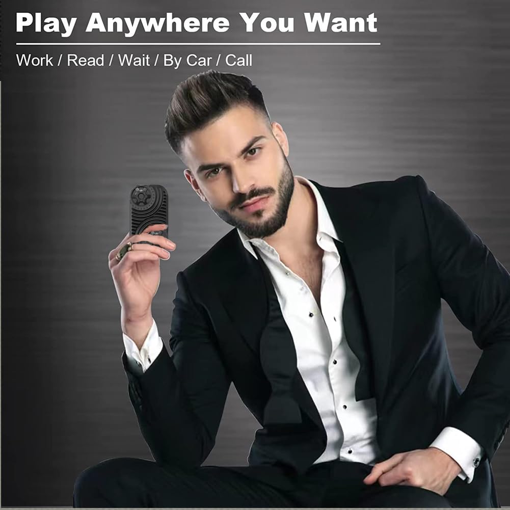 Metal Fidget Slider - Magnetic Brick Fidget Toy EDC Fidget Toys for Adults, ADHD Anxiety Stress Relief Toys, Ideal Gifts for Fat