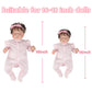 Caranovo Realistic Reborn Baby Doll Clothes 16-18 Inch 2Pcs Pink Outfits Clothing Set Accessories Suitable For Reborn Babies And