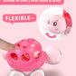 Zmzs Baby Girl Toy Cars For Babies, Push Cars For Toddlers Girls, Friction Powered Rattle And Roll Cars, Soft Rubber Rattle Toy Vehilces For Infant Boys Birthday