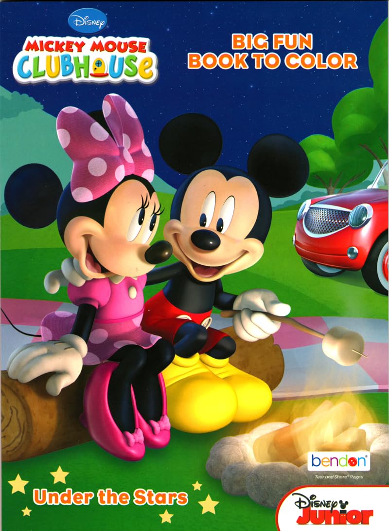 Disney Mickey Mouse and Minnie Coloring Book Set for Kids - Bundle with Disney Activity Books for Boys and Girls - Includes Mick