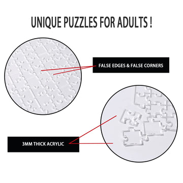 ZZYFGH Clear Hard Puzzle Jigsaw - 240 Piece Challenge, Difficult Game for Adults & Children, Perfect for Family Fun and Brain Training