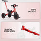 Bautia Kids Tricycle for Toddlers 1-3 with Push Handle, 5 in 1 Baby Balance Bike Toy for 1-4 Years Old Boys Girls Gift with Remo
