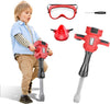 BELLOCHIDDO Kids Jackhammer Toy Drill - Kids Power Tools with Realistic Sound & Action - Toddler Construction Tools with Mask, S