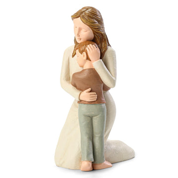 Hensonever Mother And Son Figurines, Sculpted Hand-Painted Mom And Son Statues Gifts For Mother’S Day Anniversary Birthday