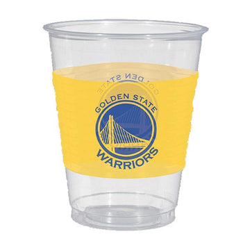 Amscan Golden State Warriors Plastic Cups - 16 Oz. Pack Of 25, Multicolor