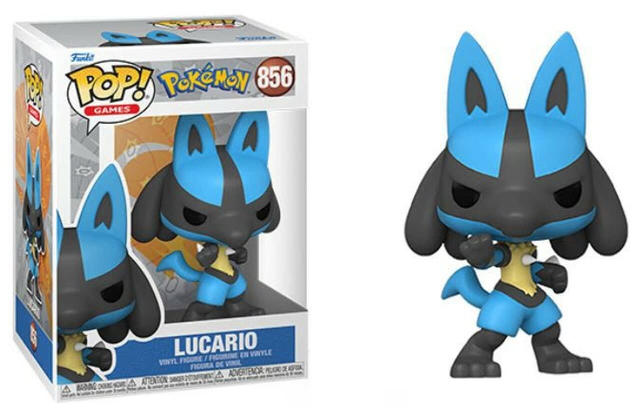 Pokemon Lucario Pop! Vinyl Figure - 3.75 inches, Multicolored, Includes Compatible Pop Box Protector Case, Model STL2076589