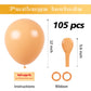 Voircoloria 105Pcs Peach Balloons 12Inch Party Latex Balloons For Boys Girls Birthday Baby Shower Gender Reveal Wedding Sunflowe