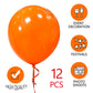 18 Inch Orange Balloons 12 Pack Large Latex Party Balloons Round Helium Balloon For Halloween Birthday Party Anniversary Festiva
