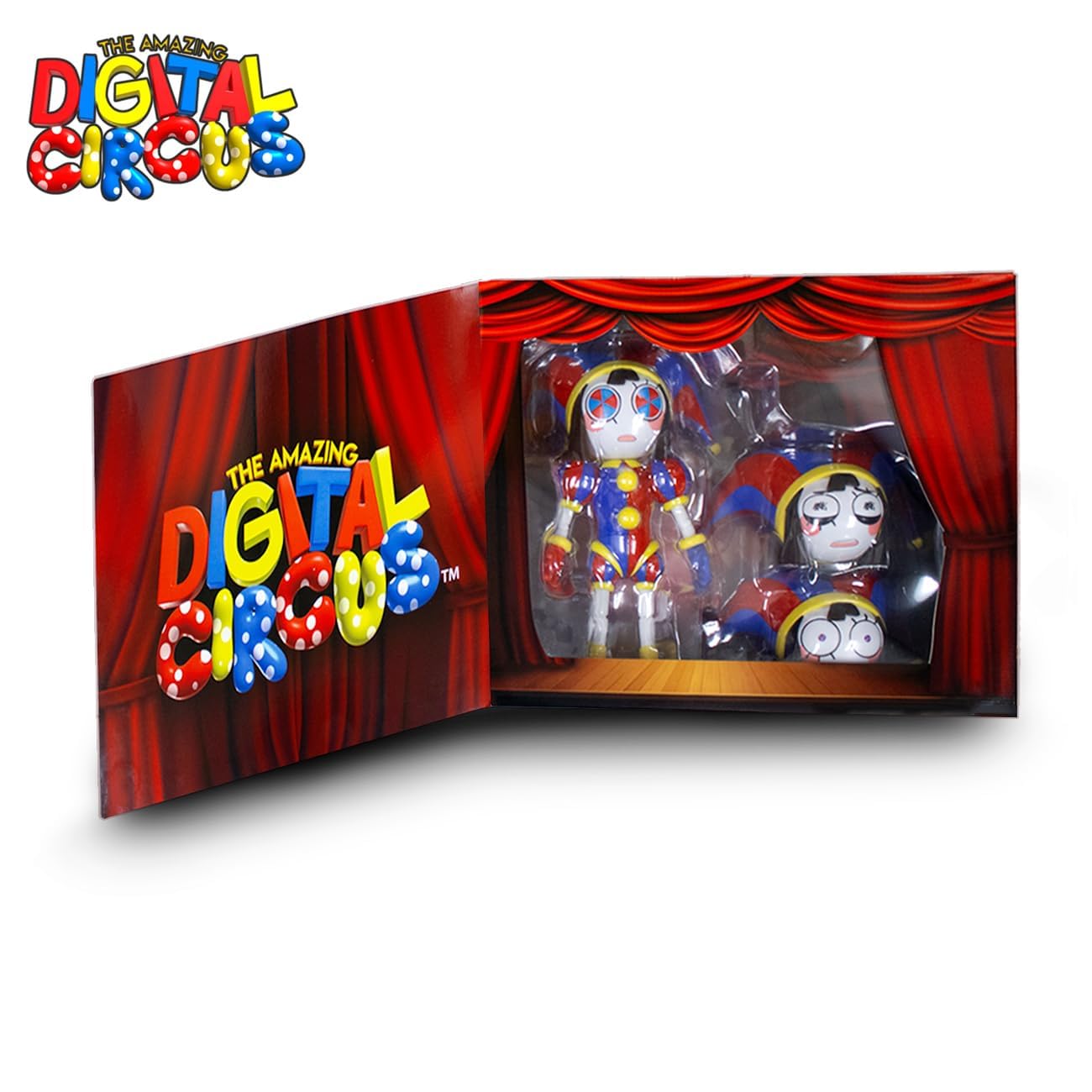 Just Toys Deluxe Pomni 12" Action Figure - Fully Articulated, Multi-Color, Sonic Craftables Series 4, Collector-Grade Detail
