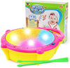 Shashikiran Baby Toys Musical Flash Drum With Light And Sticks To Play For Kids Boys And Girls