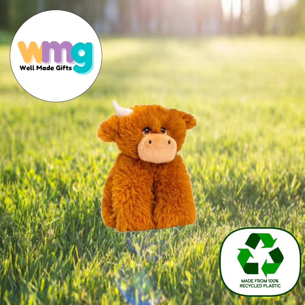 Deluxe Paws 100% Recycled Plush Eco Toys (Highland Cow)