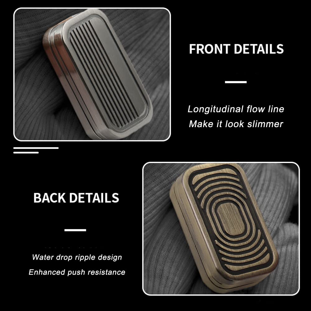 Magnetic Metal Fidget Toys - Metal Push Card Fidget Slider Stress Relief Toy  Men?s EDC Toy Fidget Toy Haptic Coin  Office Desk Toys Gifts for Boyfriend and Father (CP-3)