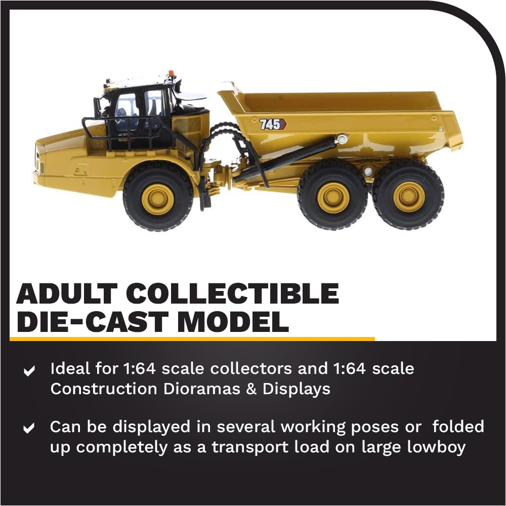 CAT Caterpillar 745 Articulated Truck Play & Collect! Series 1/64 Diecast Model by Diecast Masters
