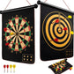 Mashes Magnetic Dart Board Game for Kids & Family | Double Sided Indoor Dart Game with Safe Magnetic Darts | Hanging Target Boar