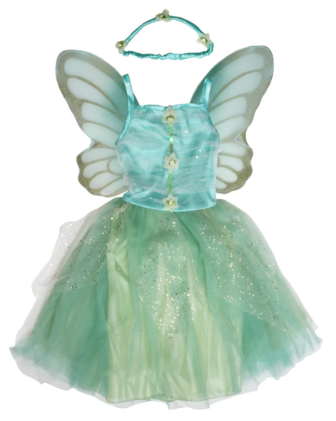 Petitebella Fairy Costume Dress 1-10Y (Mint Green, 8-10 Years)