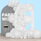 Partywoo White Balloons, 140 Pcs Pearl White Balloons Different Sizes Pack Of 18 Inch 12 Inch 10 Inch 5 Inch White Balloons For Balloon Garland Or Balloon Arch As Birthday Party Decorations, White-Z30