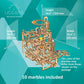 UGEARS 3D Wooden Puzzles for mature-themeds - Wooden Marble Run Tiered Hoist Model Kit - Advanced Wooden 3D Puzzle Model Building Kits - DIY Marble Race as Hobbies for Men and Women mature-themed Crafts - 315 Pcs