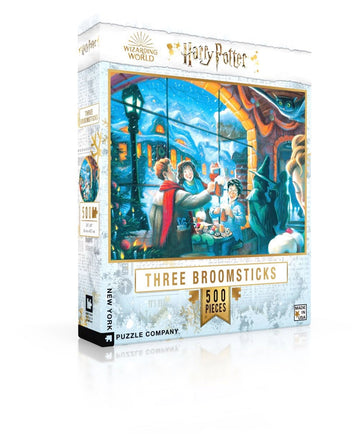 New York Puzzle Company - Harry Potter Three Broomsticks - 500 Piece Jigsaw Puzzle for Family Game Nights by Mary GrandPr  