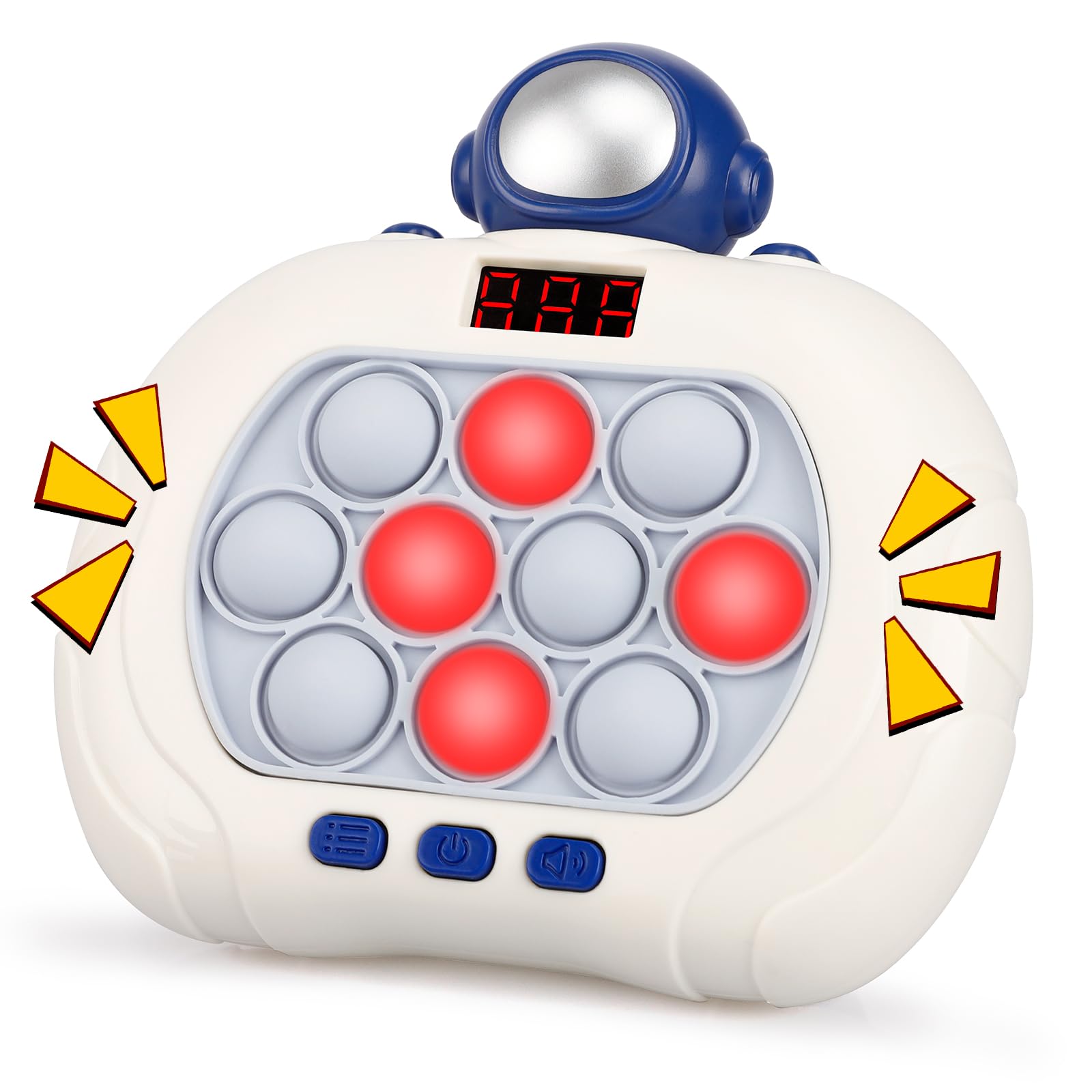 Blackma Fast Push Game Pop Fidget Toys For Kids, Fast Push Bubble Game, Handheld Puzzle Game Sensory Toys With Led Screen, Quick