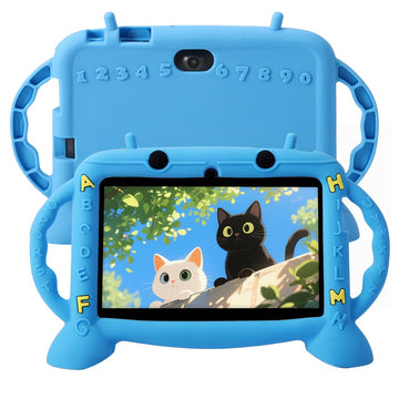Mengdash Kids Tablet, 7 Inch Tablet For Kids 3-10, Educational Learning Toddler Tablet Android 11, 3Gb Ram+32Gb Rom Storage, Goo