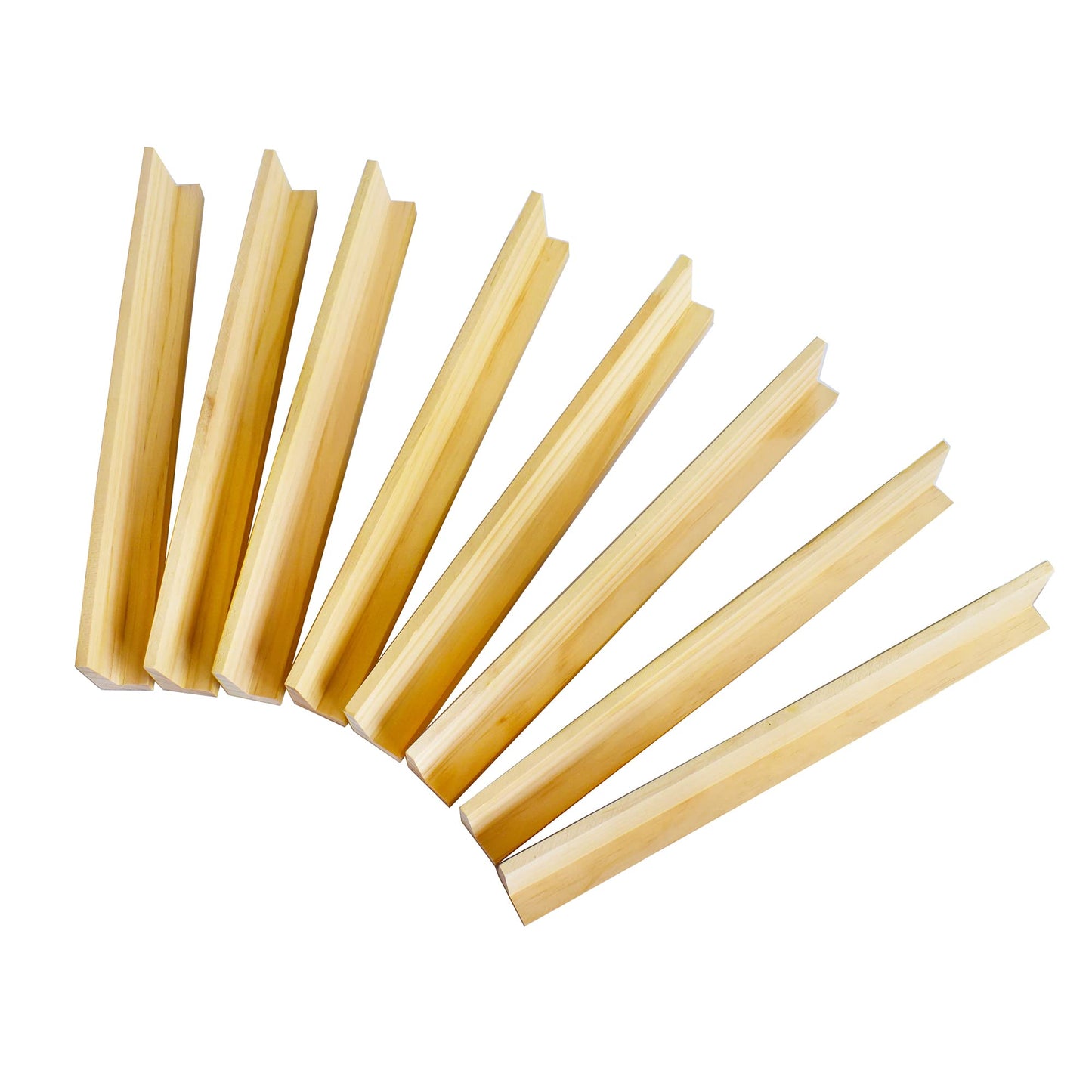 Yuanhe Wooden Domino Holders Trays Set of 8 - Domino Tile Racks for Mexican Train Games, Durable and Convenient Storage Solution