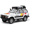 Denfe 1:24 Scale Tototaa Land Cruiser Lc80 Sound And Light Pull-Back Door Openable Alloy Diecast Model Car Toy Vehicles For Kids