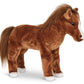 Bearington Blaze Plush Stuffed Animal Brown Horse, 13.5" - Soft Plush Material, Model 241550