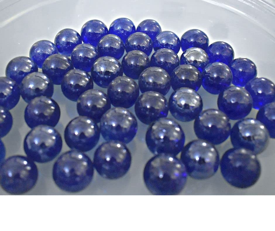 Daayra Unlimited Big Sized Glass Marbles (Blue)