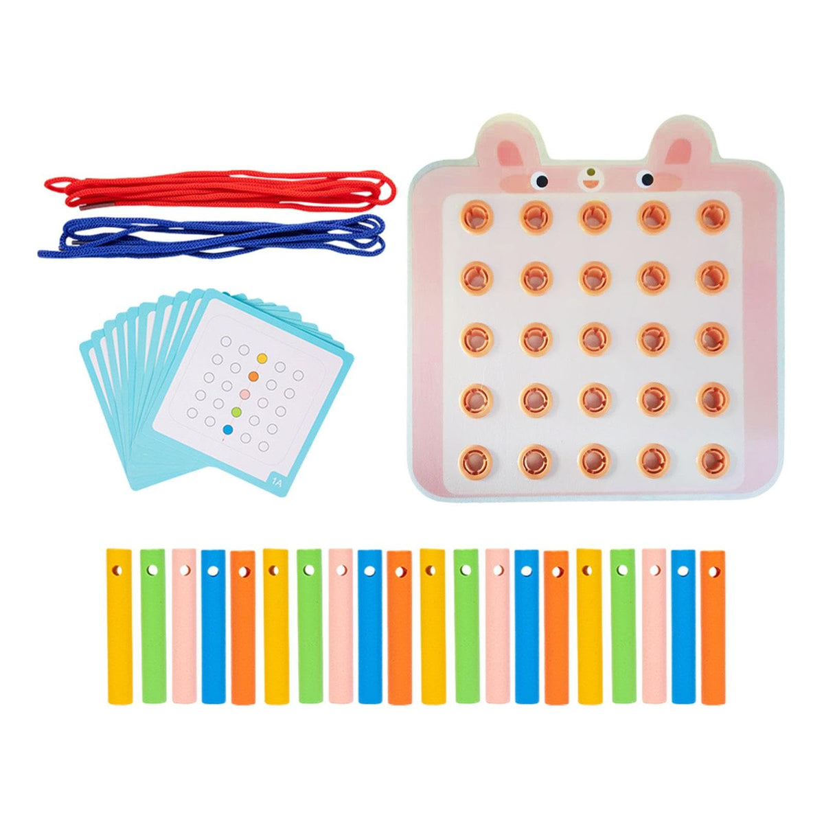 Calandis Lacing Threading Toy With Cards Travel Toy For Car Age 3 4 5 6 Airplane Rabbit | Developmental Baby Toys | Toys For Bab