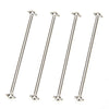 Dogbone Universal Drive Joint Cup Shaft 87mm Steel Silver for RC Hobby Model Car HPI HSP,COJOYS,4PCS (Silver)