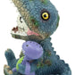 Ebros Larger Furry Bones Rex The Tyrannosaurus And Purple Dinosaur Doll Voodoo Skeleton Figurine 4' Tall Collectible Furrybones Skulls Skeletons In Halloween Costume Statue