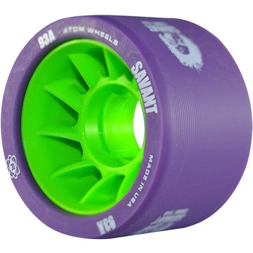 Atom Savant Skate Wheels (Purple-93A 8 Pack)