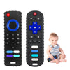 Robbear Baby Teething Toys, Food Grade Silicone Teethers For Babies 3 6 12 18 Months, Fire Tv Remote Shape Infant Chew Toys For 