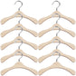 Iplusmile 10Pcs Wooden Doll Hangers, 2.95 Inch Mini Clothes Hangers For Doll Closet, Dollhouse Wardrobe Accessories, Clothing St