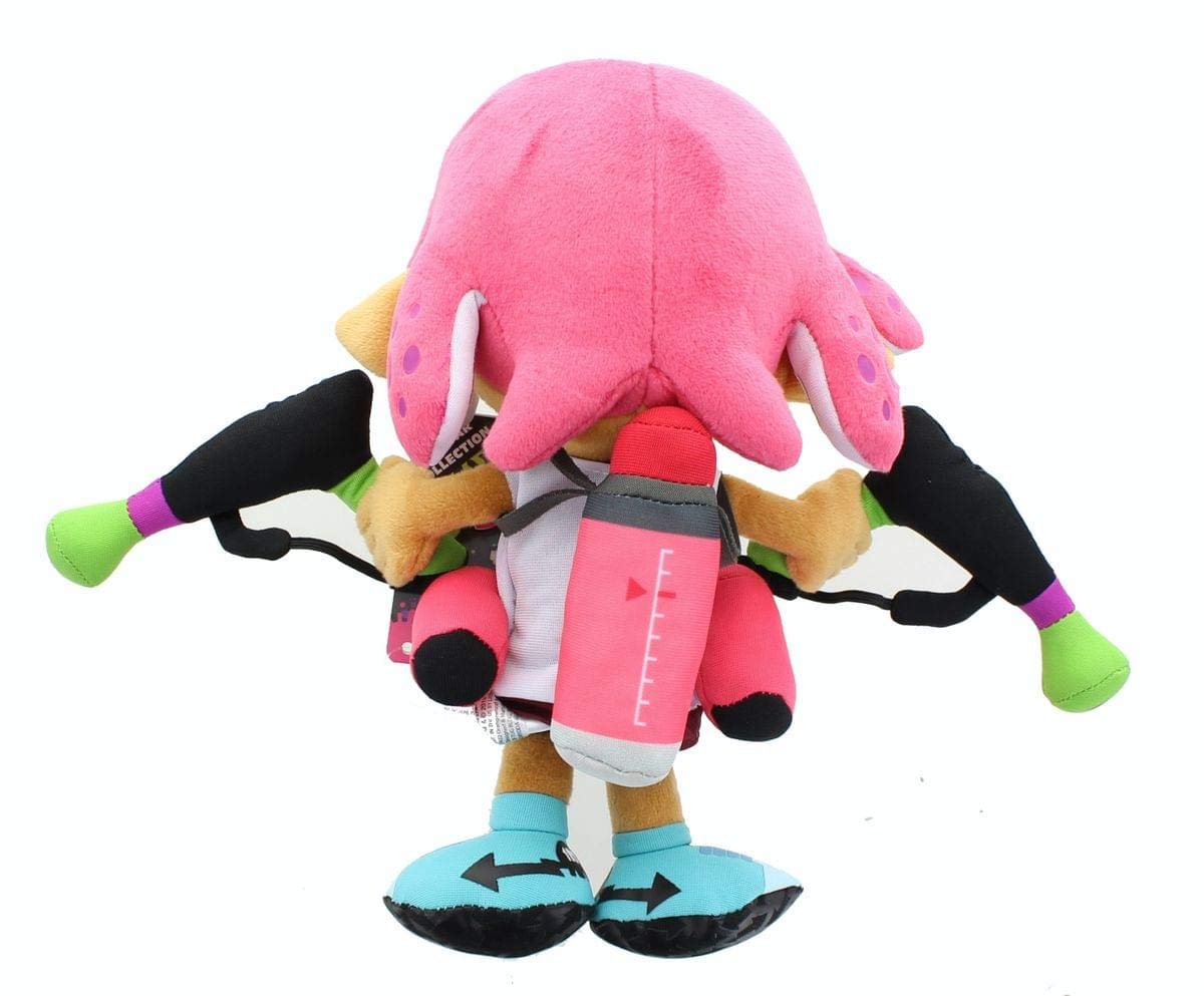 Little Buddy 1660 Splatoon 2 Series Inkling Girl Neon Pink 9.5 Plush