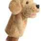 Aurora® Interactive Hand Puppet Garth™ Stuffed Animal - Storytelling Adventures - Playful Learning - Brown 10 Inches