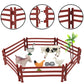 Realistic Farm Animal Figures Toys, 44 Pcs Plastic Farm Figurines Playset Includes Fences Mini Farm Animal Cake Topper Learning Toy Set For Kids & Toddlers