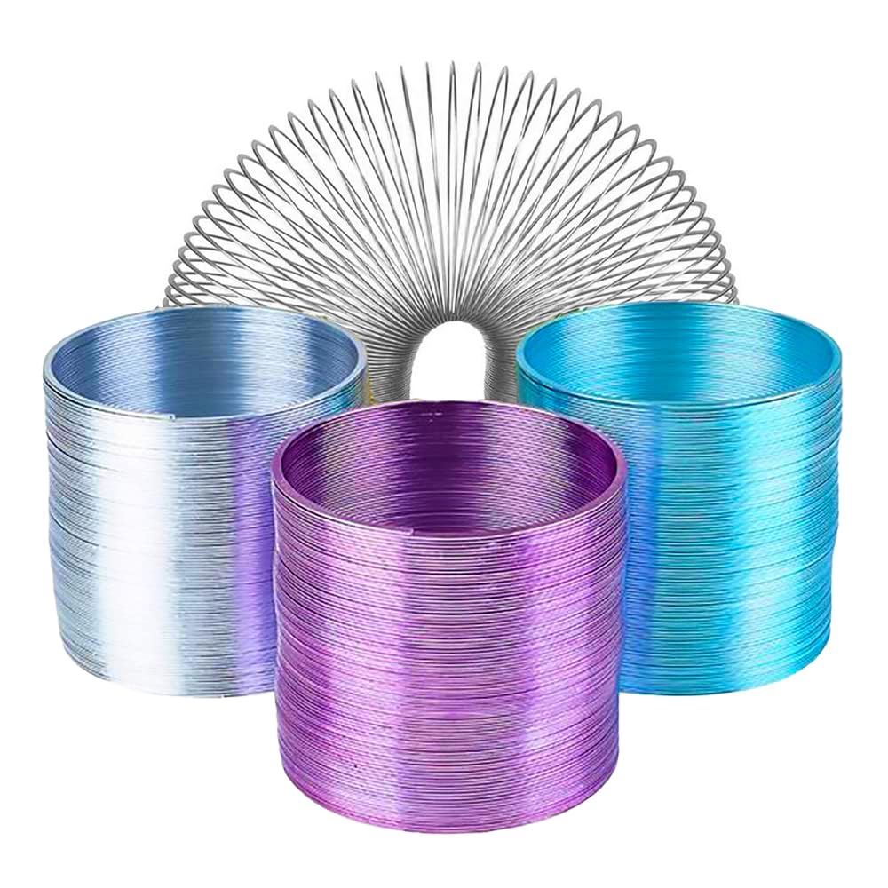 The Dreidel Company Metal Coil Spring, Goody Bag Fillers, Party Favor For Kids, Variety Of 2.4 '' (60Mm) Individually Boxed (4-P