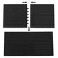 Feleph 18Pcs 5'' Base Brick 16X16 Black Plate 1/3 With Holes And Pin Pixel Art Painting Classic Blocks Compatible With 65803 367