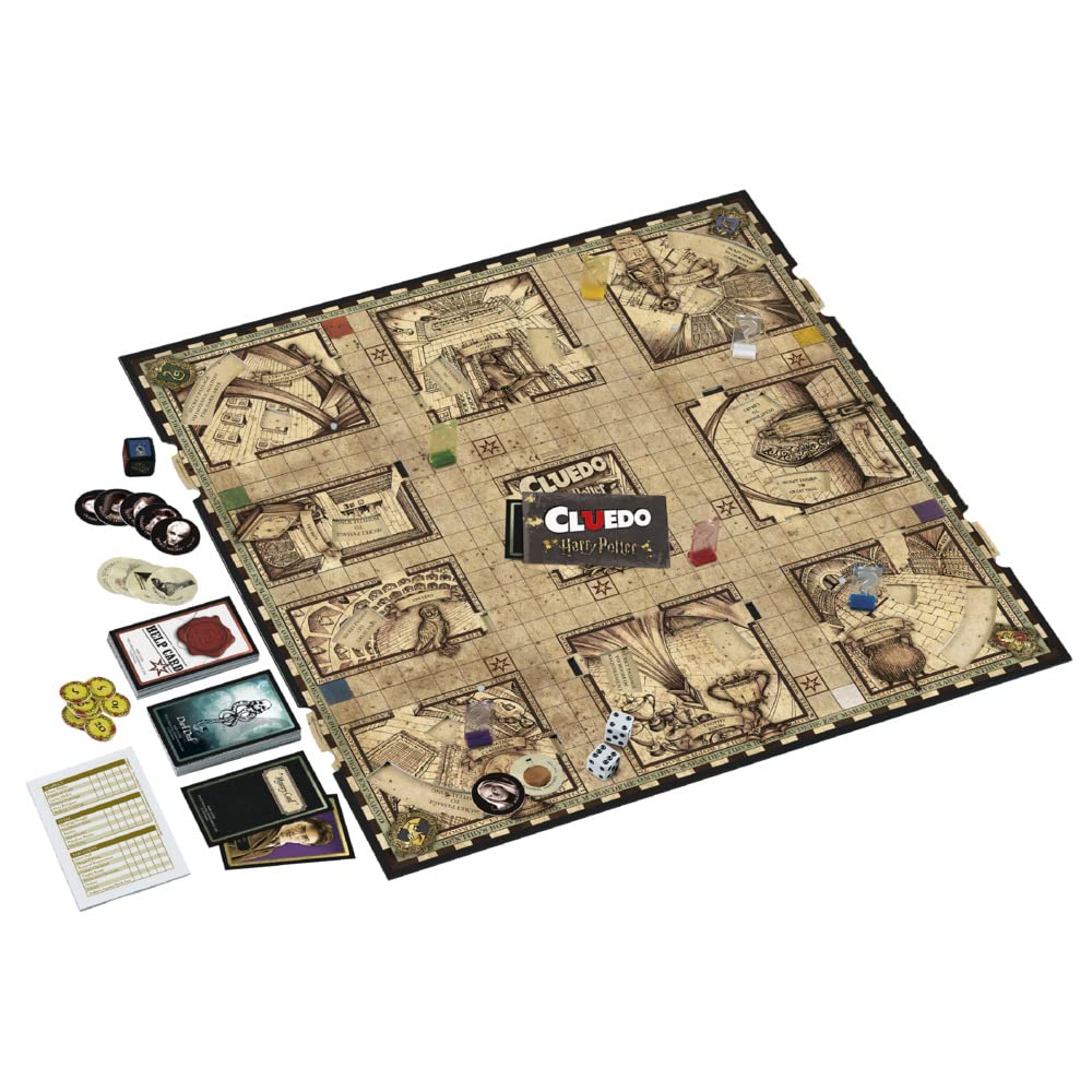 Hasbro Gaming Clue: Wizarding World Edition Board Game for 3-5 Players, Multicolor, Ages 8+, Model F1240