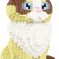 Larcele Cat Micro Building Blocks Animal Set, Diy Mini 3D Building Toy Bricks Kit,1160 Pieces Kljm-05 (Ragdoll)