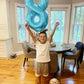 Pearlescent Blue 8 Balloon, Number Balloons 40 Inch, 8Th Birthday Decorations For Boys Girls, Birthday Balloons, Pearlescent Blu