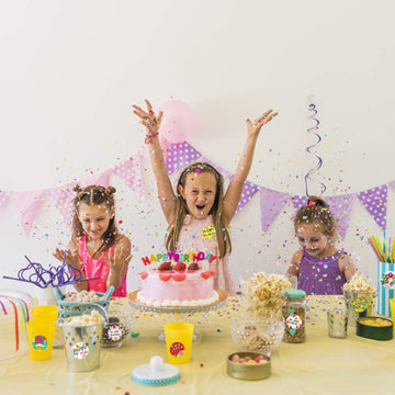 Roranic Adorable Happy Birthday Stickers For Kids Adults, 500Pcs 8 Assorted Designs,Each Round Sticker Measures 1'' In Diameter,