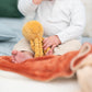 Nattou Plush Stuffed Toy, Cuddly Companion, Umbilical Cord Design Reassures Baby, Vegan, Lapidou Octopus, Yellow