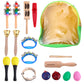 Excluzo Wooden Musical Instruments Toys Set Percussion Instruments For Kids Toddlers Preschool Educational Music Toy With Storag