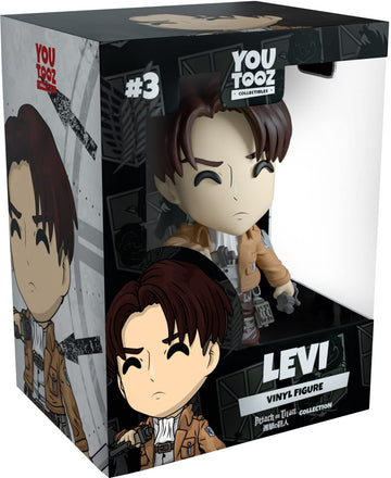 Youtooz Levi Vinyl Figure, 4.5' Levi From Attack On Titan Series, High Detailed Collectible Figure Attack On Titan Collection, White