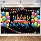 Cake With Candles Birthday Party Decoration Cake With Candles Balloon Happy Birthday Backdrop Cute Photo Background Banner Poste