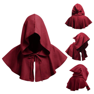 Varuotu Shy Guy Mask White Anime Mask Halloween Mask Funny Face Mask Halloween Costume Cosplay Props Accessories (Girl+Red Cloak