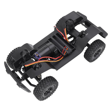 Faccnoy Trx4M 155Mm 6.10In Wheelbase Assembled Frame Chassis Front Rear Axles Gearbox For 1/18 Ax-8560 Rc Crawler Trx4-M Bronco