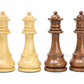 House of Chess - Tournament Chess Set Pieces - Unique Staunton Golden Acacia Wood/Boxwood - King Height: 3.75'' (95 mm) - 2 Extr